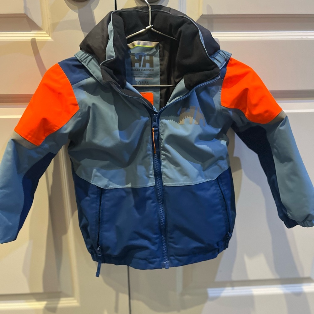 Helly Hansen Black Jacket with Orange Accents